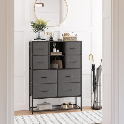 Rainboby Metal cabinet , Dresser for Bedroom with Shoe Racks Shelf