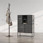 Rainboby Metal cabinet , Dresser for Bedroom with Shoe Racks Shelf