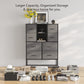 Rainboby Metal cabinet , Dresser for Bedroom with Shoe Racks Shelf