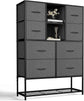 Rainboby Metal cabinet , Dresser for Bedroom with Shoe Racks Shelf
